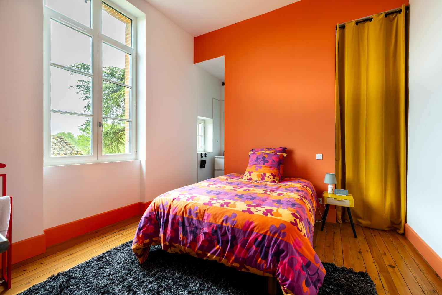 Chambre parentale orange